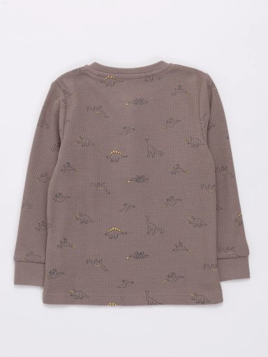 POLERA NIÑO BABY HARVEST TEXTURA WAFFLE BOTONS - 2