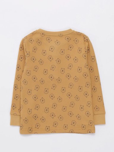 POLERA NIÑO BABY HARVEST TEXTURA WAFFLE BOTONS - 2