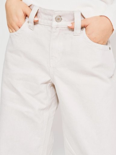 JEANS MUJER INDEX ALGODÓN WIDE LEG TIRO BAJO - 4