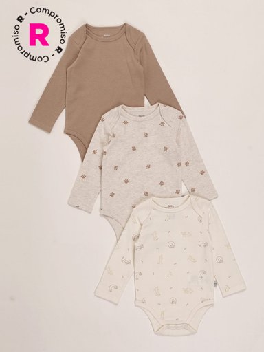PACK X3 BODY NIÑO BABY HARVEST - 1