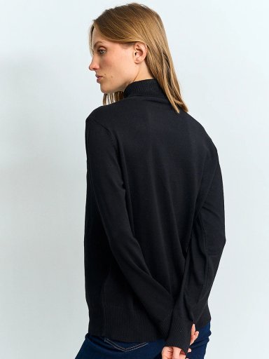 SWEATER MUJER AZIZ CUELLO TORTUGA BÁSICO TRENZADO - 2