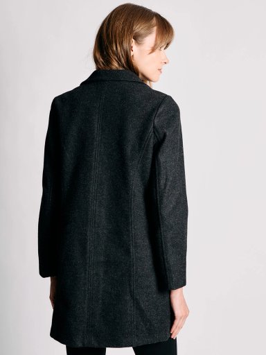 ABRIGO MUJER CACHAREL TIPO BLAZER LARGO BOTONES - 2