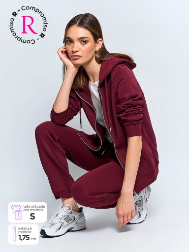 PANTALÓN DE BUZO MUJER INDEX ALGODÓN BÁSICO - 1