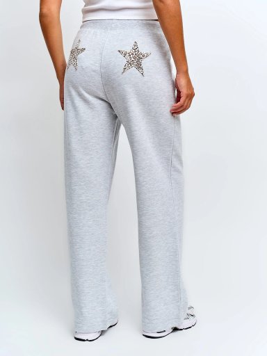 PANTALÓN DE BUZO MUJER INDEX ALGODÓN PARCHE ESTRELLA - 3