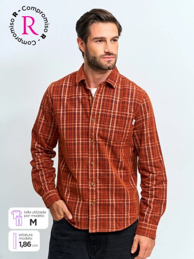 CAMISA HOMBRE PEPE JEANS ALGODÓN MANGA LARGA COTELÉ - 1