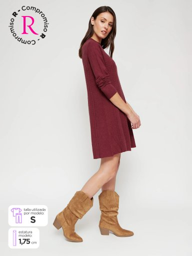 VESTIDO MUJER TATIENNE CORTO TEJIDO - 1