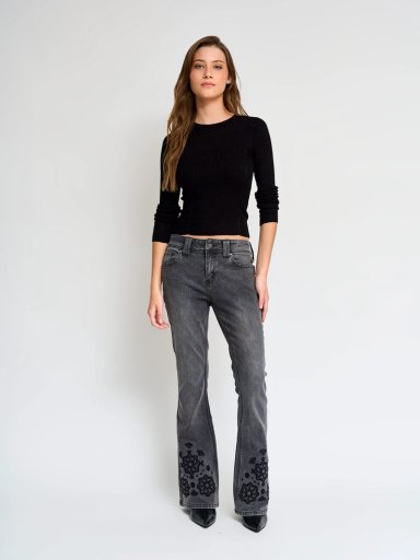 SWEATER MUJER INDEX MANGA LARGA AJUSTADO - 4