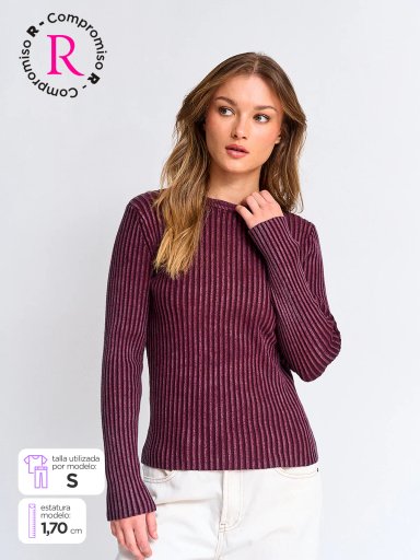 SWEATER MUJER BARBADOS RIB - 1