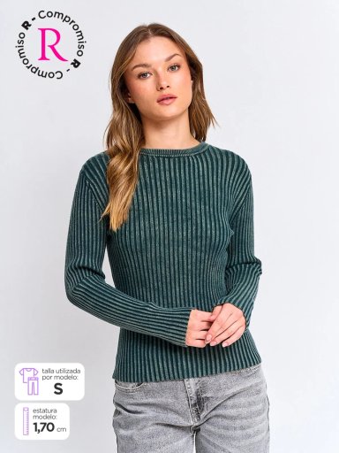 SWEATER MUJER BARBADOS RIB - 1