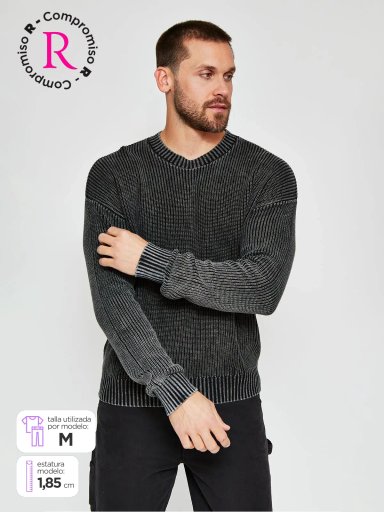 SWEATER HOMBRE BARBADOS ALGODÓN CON GORRO - 1