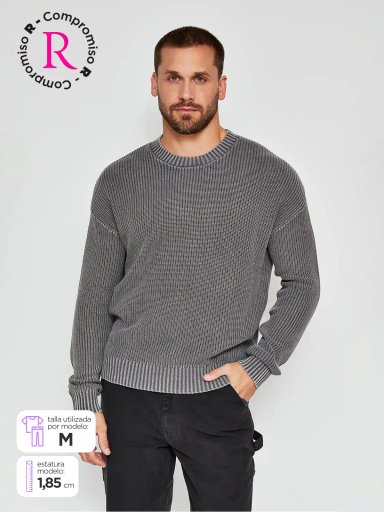 SWEATER HOMBRE BARBADOS ALGODÓN CON GORRO - 1