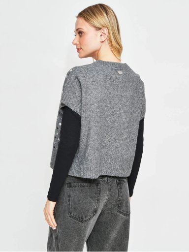 SWEATER MUJER BARBADOS LANA SIN MANGAS - 2