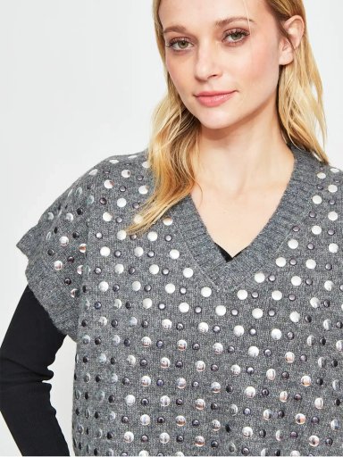 SWEATER MUJER BARBADOS LANA SIN MANGAS - 3