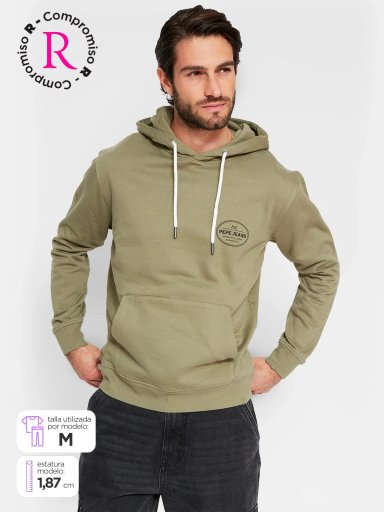 POLERÓN HOMBRE PEPE JEANS ALGODÓN CAPUCHA ESTAMPADO - 1