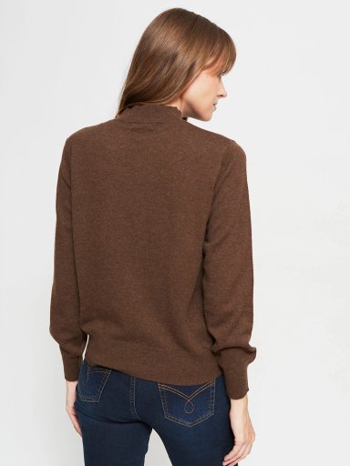 SWEATER MUJER CACHAREL LANA MANGA LARGA BOTONES - 2