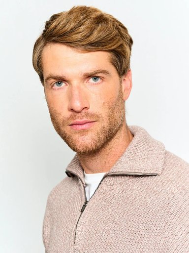 SWEATER HOMBRE CACHAREL ALGODÓN HALF ZIPPER TEXTURA - 3