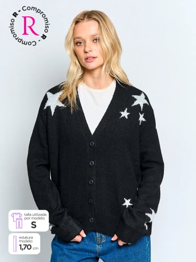 CARDIGAN MUJER BARBADOS JACQUARD - 1