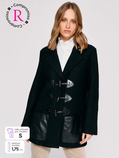 CHAQUETA MUJER TATIENNE CORTA EFECTO CUERO - 1