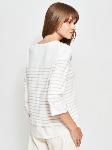POLERA MUJER CACHAREL ALGODÓN MANGA LARGA - 2