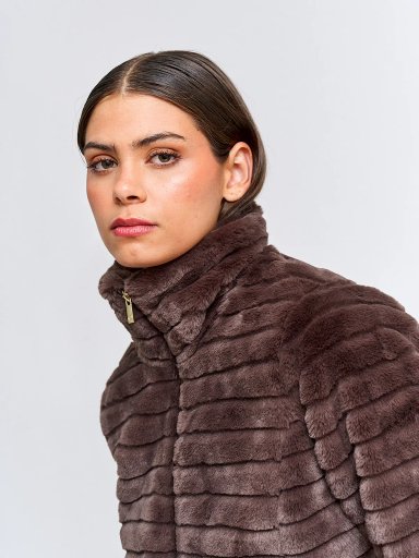 CHAQUETA MUJER CACHAREL CUELLO ALTO PELOS - 3