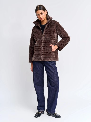 CHAQUETA MUJER CACHAREL CUELLO ALTO PELOS - 4