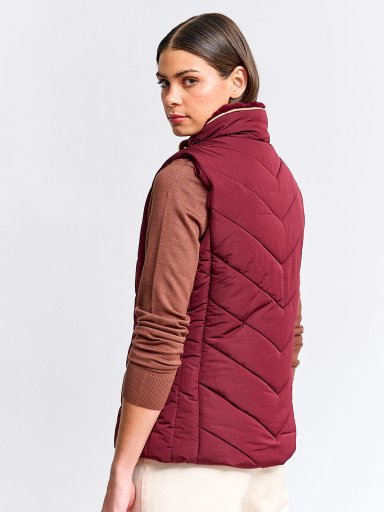 PARKA MUJER CACHAREL CUELLO ALTO SIN MANGAS PELOS - 2