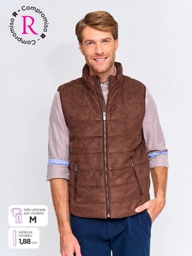 CHAQUETA HOMBRE CACHAREL TIPO SUEDE - 1