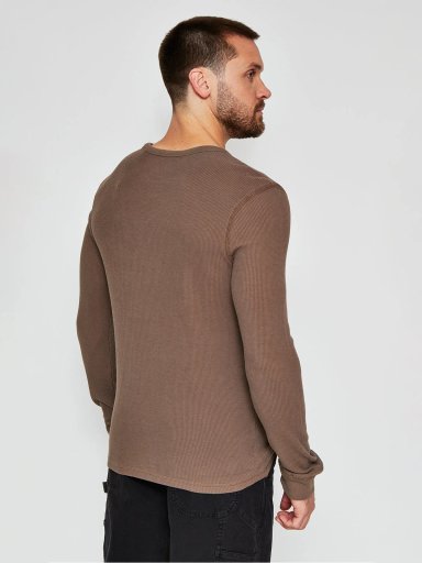 POLERA HOMBRE BARBADOS ALGODÓN MANGA LARGA LAVADA - 2