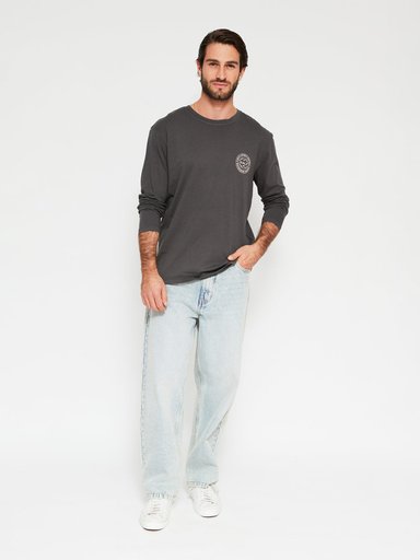 POLERA HOMBRE BARBADOS ALGODÓN MANGA LARGA LAVADA - 4