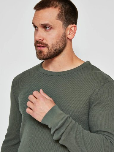 POLERA HOMBRE BARBADOS ALGODÓN MANGA LARGA LAVADA - 3