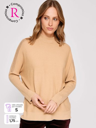SWEATER MUJER TATIENNE BEATLE TACHAS - 1
