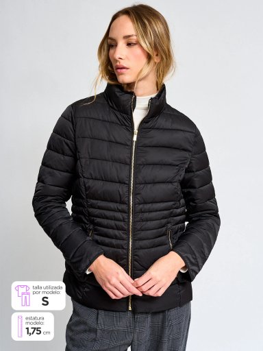 PARKA MUJER CACHAREL CUELLO ALTO - 1