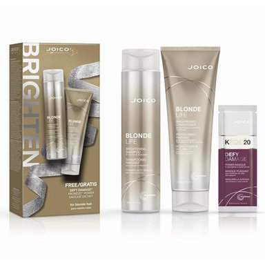 PACK JOICO BLONDE LIFE BRIGHTENING CHAMPÚ 300 ML + ACONDICIONADOR  250 ML  - 1
