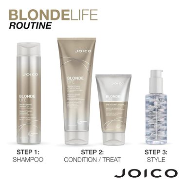 PACK JOICO BLONDE LIFE BRIGHTENING CHAMPÚ 300 ML + ACONDICIONADOR  250 ML  - 6