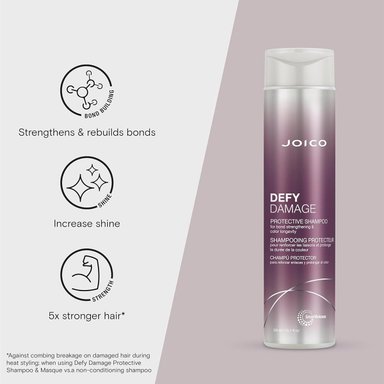 PACK JOICO DEFY DAMAGE PROTECTIVE CHAMPÚ 300 ML + ACONDICIONADOR  250 ML  - 4