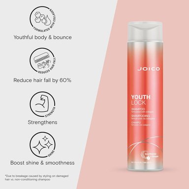 PACK JOICO YOUTHLOCK CHAMPÚ 300 ML + ACONDICIONADOR  250 ML  - 4
