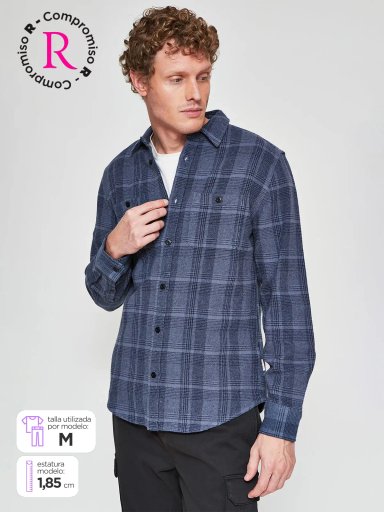 CAMISA HOMBRE ROBERT LEWIS ALGODÓN MANGA LARGA - 1