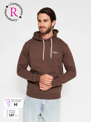 POLERÓN HOMBRE PEPE JEANS ALGODÓN CAPUCHA ESTAMPADO - 1