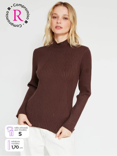 SWEATER MUJER BARBADOS CUELLO ALTO - 1