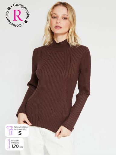 SWEATER MUJER BARBADOS CUELLO ALTO - 1