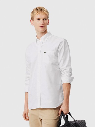 CAMISA HOMBRE LACOSTE ALGODÓN MANGA LARGA - 1