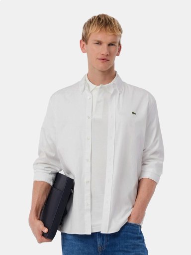 CAMISA HOMBRE LACOSTE ALGODÓN MANGA LARGA - 1