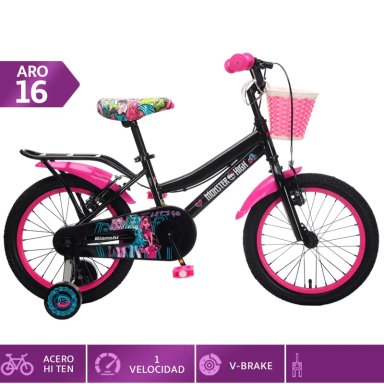 BICICLETA INFANTIL BIANCHI MONSTER HIGH ARO 16 - 1
