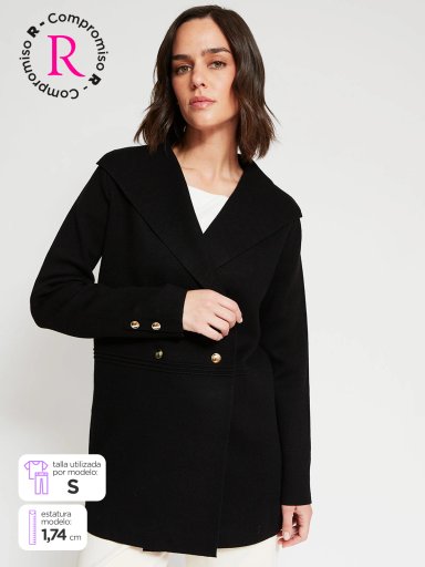CARDIGAN MUJER CACHAREL LARGO BOTONES - 1