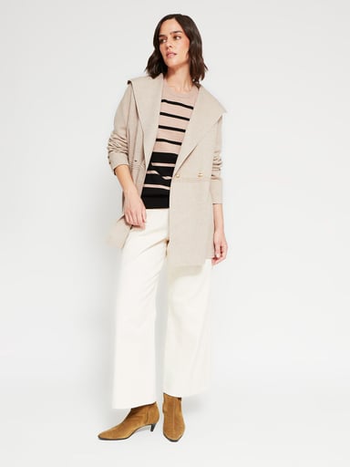 CARDIGAN MUJER CACHAREL LARGO BOTONES - 4