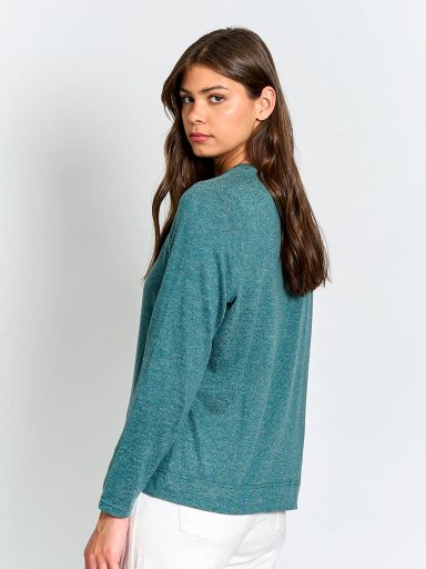 POLERA MUJER AZIZ MANGA LARGA BORDADA - 2