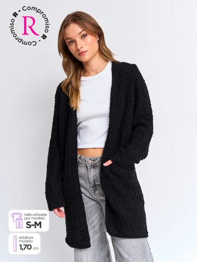 CARDIGAN MUJER BARBADOS CHENILLE - 1