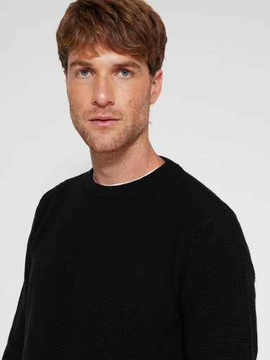 SWEATER HOMBRE ROBERT LEWIS ALGODÓN CUELLO REDONDO - 3