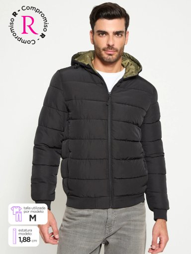PARKA HOMBRE PEPE JEANS PUFFER BÁSICA CAPUCHA - 1