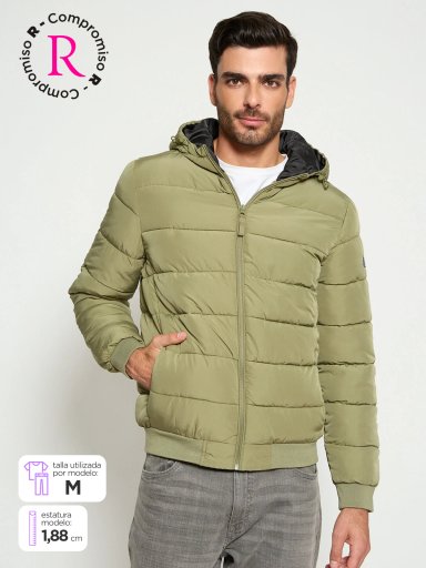 PARKA HOMBRE PEPE JEANS PUFFER BÁSICA CAPUCHA - 1